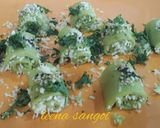 A picture of step 13 of Cheesy Spinach khandvi.