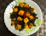 A picture of step 5 of Methi Paneer Stir Fry.