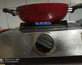 A picture of step 5 of Gajar Aloo Matar.