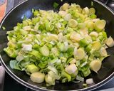 Une image de l'étape 5 de Noix de Saint Jacques à la fondue de poireaux.