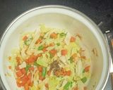 A picture of step 2 of Hot and sour veg soup.