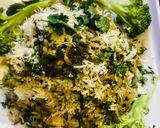 A picture of step 3 of Broccoli cheese rice.
