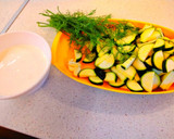 Tejszínes cukkini spagetti tésztával recept fázis 1 fotója