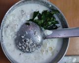 A picture of step 7 of #cook pad india#Curry leaves rice go with cucumber raitha.