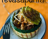 Foto del paso 3 de la receta: Ensalada templada de calabacín con soja texturizada 🥒 🫚 🥑 🥗