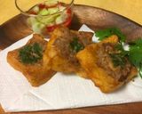 A picture of step 5 of Thai Pork Snack.