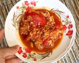 รูปขั้นตอนการทำที่ 5 ของ มะเขือเทศผัดไข่ (มังสวิรัติ)