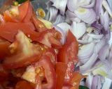 A picture of step 1 of Vegetable rice.