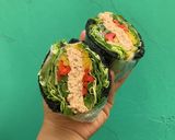 Hình bước làm 6 của món Sandwich than tre nhân trứng đút thịt [Eat clean - Lose weight]