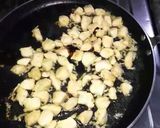 A picture of step 5 of Peanut butter chicken.
