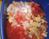 A picture of step 2 of Bhel sandwich.