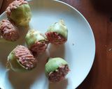 Foto del paso 3 de la receta Alcachofas rellenas guisadas con habas