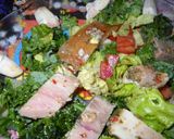 Foto del paso 7 de la receta: Ensalada con pollo, matambre o trocitos de lechón de las fiestas