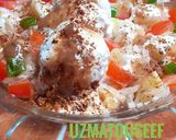 A picture of step 4 of Chana chaat dahi ballay.