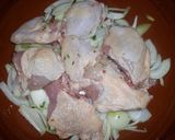 Foto del paso 1 de la receta: Tajine marroquí andalusí, con pollo y aceitunas