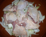 Foto del paso 1 de la receta: Tajine marroquí andalusí, con pollo y aceitunas