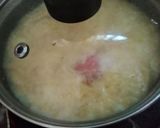 Foto del paso 4 de la receta: 🐔 🥚 🍋 Higadillo (Caldo de huevo y pollo desmenuzado)