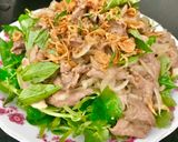 Hình bước làm 5 của món Thịt Nai trộn rau càng cua