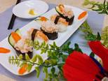 Sushi tôm 🍣 bước làm 3 hình