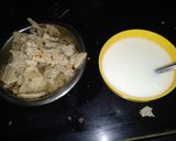 A picture of step 1 of Jowar rotla nu shaak.
