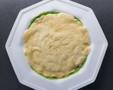 A picture of step 4 of Parsley and egg roll pancakes.