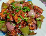 A picture of step 6 of Chilli Paneer.