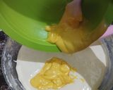 Foto langkah ke 4 dari resep Bolu Kukus Filling Cokelat.