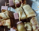 Foto del paso 3 de la receta: Brochets o pinchos de berenjena y jamón