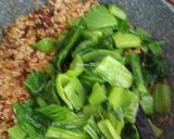 Foto langkah ke 4 dari resep Kua Chai Pui samcan goreng/Mustard Greens Rice/Nasi Sawi Pahit.