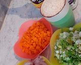 Foto del paso 1 de la receta: Arroz con pollo y zanahoria