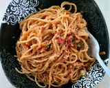 Foto langkah ke 6 dari resep Mie Gomak Siram Bumbu Kacang #PR_dibumbukacangin.