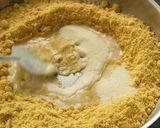 A picture of step 1 of Besan ladoo.