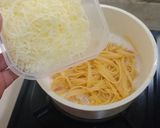 Foto langkah ke 6 dari resep # 151 : Creamy Fettuccine Carbonara.