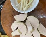 Hình bước làm 1 của món Chả lụa rim nước mắm