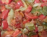 Foto del paso 7 de la receta: Espaguetis de remolacha con pisto