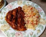 Foto del paso 8 de la receta: Fajitas de pollo picantes en salsa chile morita y chile de árbol