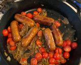 A picture of step 4 of Cacio e Pepe & Sausage.