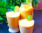 A picture of step 8 of Millet and carrot drink.