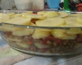صورة لخطوة 5 من وصفة 🍜صينية بطاطس بالفول الصويا🍝