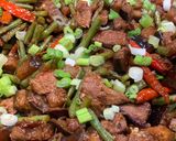 A picture of step 5 of Mel’s Pinakbet (Aubergine and Fine Beans).