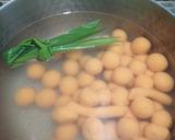 Foto langkah ke 2 dari resep Kolak Biji Salak Ubi Orange.