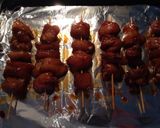 A picture of step 5 of Chicken Skewers with Spicy Peanut Sauce and Fragrant Rice.