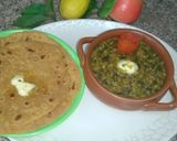 A picture of step 7 of Makhni Daal palak dhaba style.