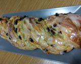 Foto del paso 11 de la receta Trenza de hojaldre, crema pastelera y pasas