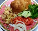 รูปขั้นตอนการทำที่ 3 ของ เบอร์เกอร์ไข่คน ใส่แฮมไก่
