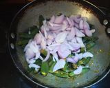 A picture of step 2 of Kurkuri bhindi.