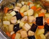Foto del paso 6 de la receta: Crema de berenjenas, calabacín, patatas y zanahorias