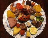A picture of step 3 of California Farm Surf and Turf Grilled Skewers.