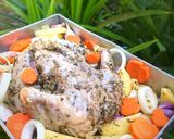 Foto langkah ke 1 dari resep Roasted Chicken with Bechamel Sauce.