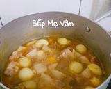 Hình bước làm 4 của món Thịt kho trứng cút với nước dừa tươi